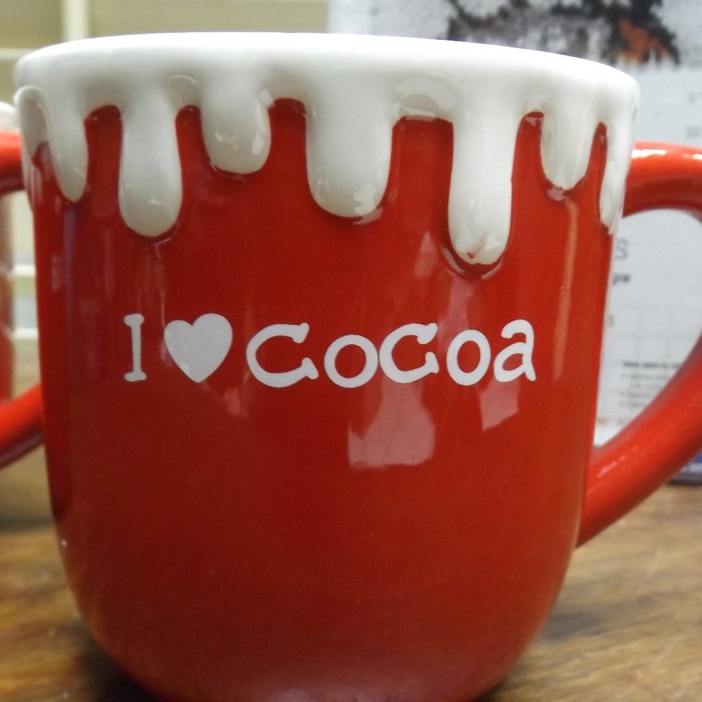 I love Cocoa red Christmas Holiday mug by Conagra